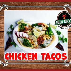 tacos de pollo